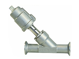 Tri-camp Connection Type Angle Seat Valve SS Actuator